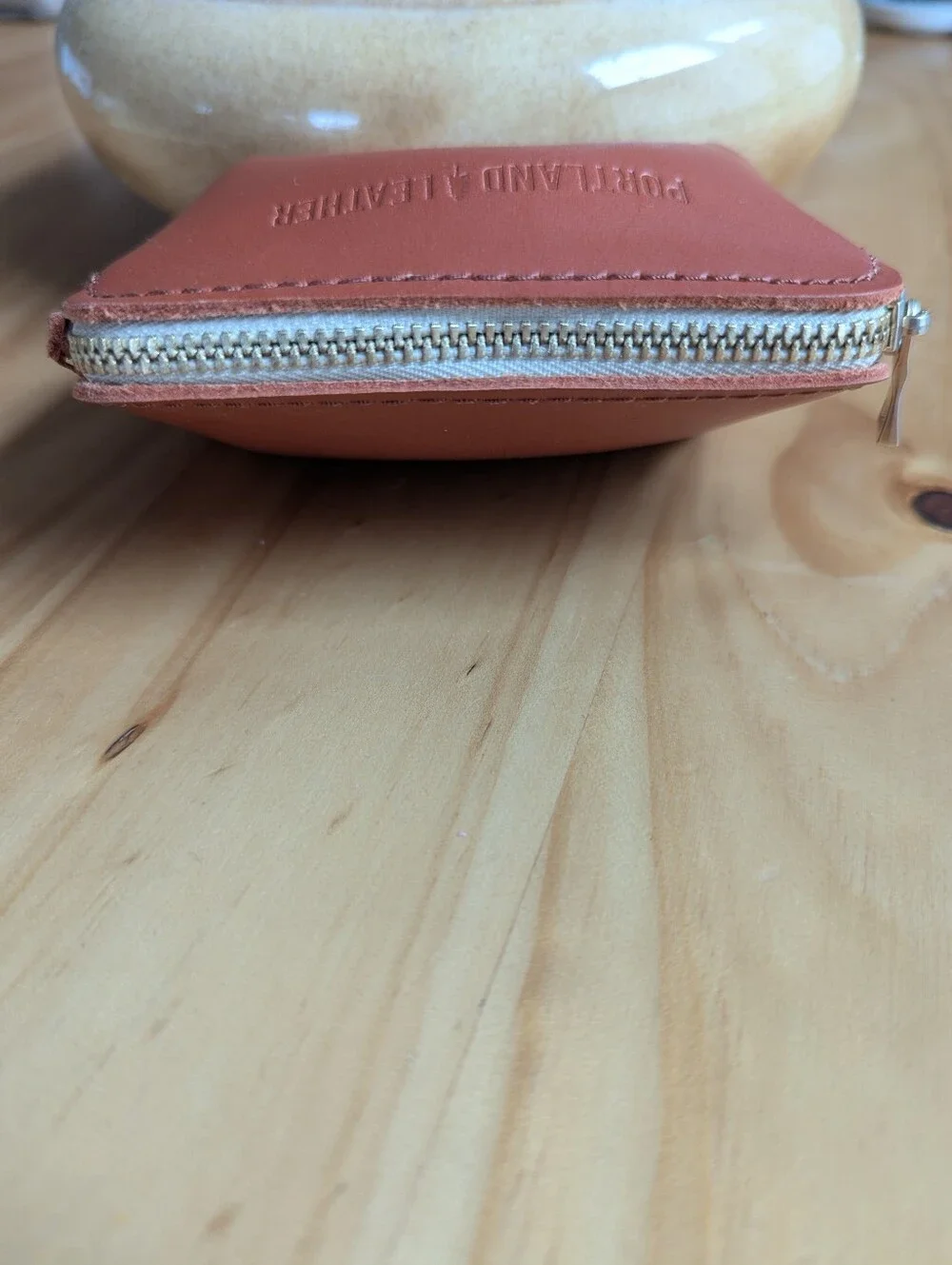 Portland Leather - Small Pinch Pouch - Honey - Like New
